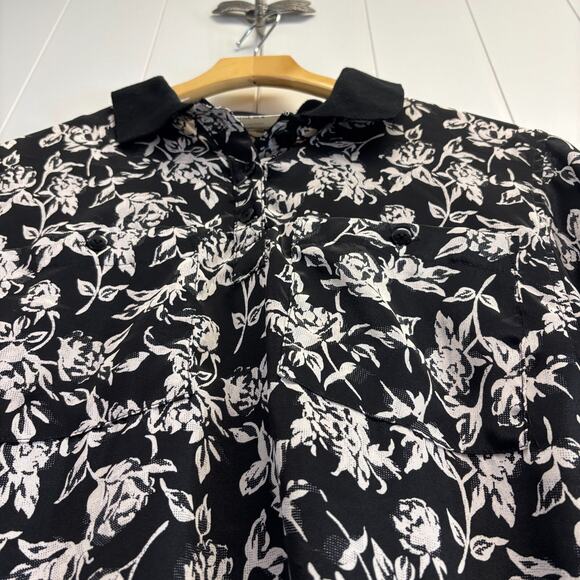 VTG Ms. Paquette Women's Floral Preppy 80s 90s Artsy Indie Top Size S Classic - Picture 2 of 9